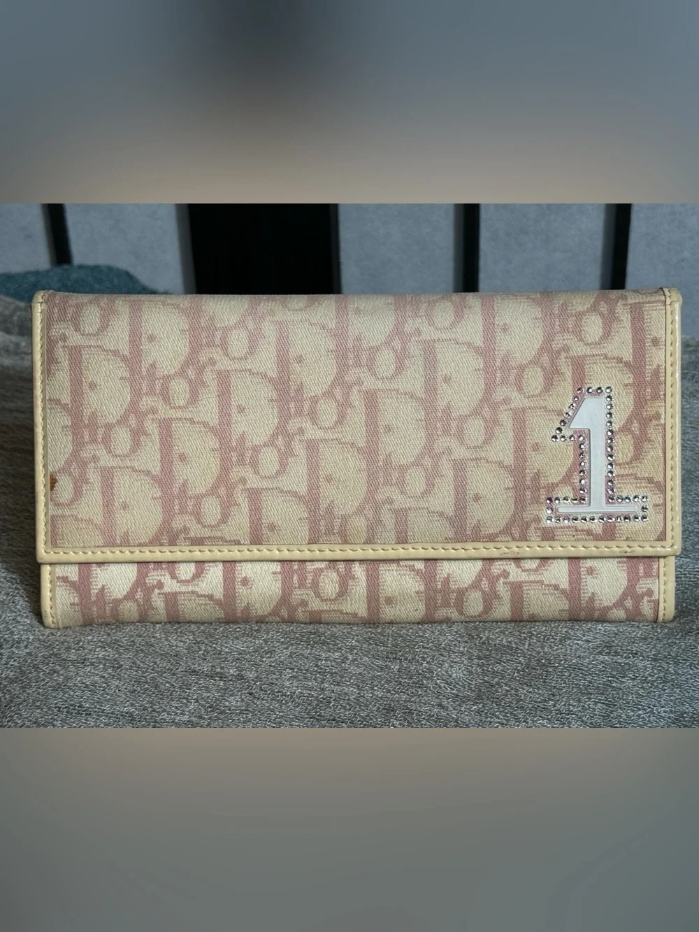 Christian Dior Trotter Long Logo Wallet - Pink